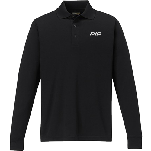 Core 365 Men's Pinnacle Performance Long-Sleeve Piqué Polo