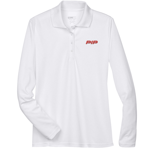 Core 365 Ladies' Pinnacle Performance Long-Sleeve Piqué Polo