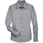 Harriton Ladies' Easy Blend™ Long-Sleeve Twill Shirt with Stain-Release
